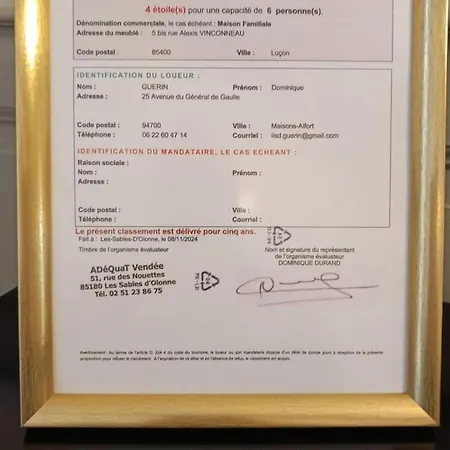 Villa La Maison De Famille Classe 4 Etoiles